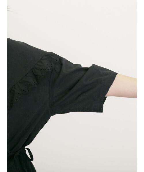 Samansa Mos2(サマンサ モスモス)の「◎カシュクールレースブラウス(シャツ/ブラウス・レディース・ブラック/ピンク/オフホワイト/ミント・F)」の19枚目の写真