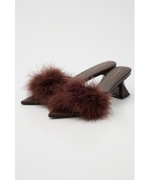 rienda（リエンダ）の「レディーフェザーミュール（サンダル・レディース・ブラウン/ブラック・SMALL/MEDIUM/LARGE）」の4枚目の写真