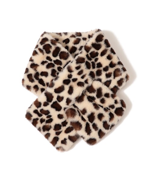 Ray BEAMS(レイビームス)の「フェイクファー ティペット(マフラー・レディース・その他/サックスブルー/ブラック/イエロー・ONE SIZE)」の7枚目の写真