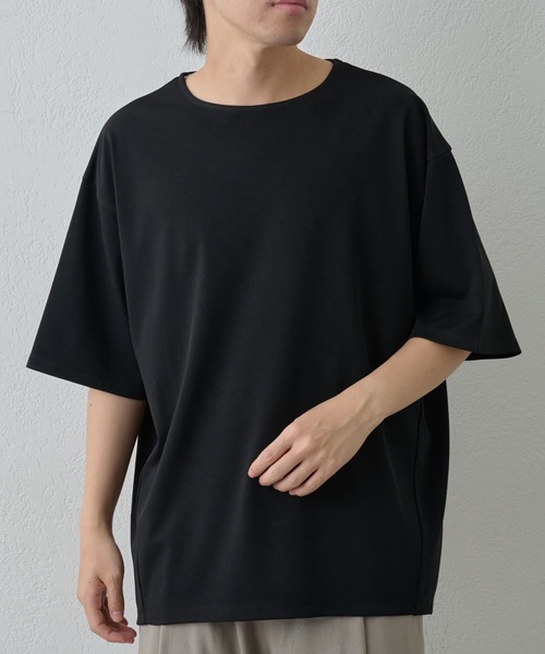COLONY 2139(コロニートゥーワンスリーナイン)の「パウダリングポンチラウンドヘムTEE(Tシャツ/カットソー・メンズ・ブラック/ホワイト・MEDIUM/LARGE)」の1枚目の写真
