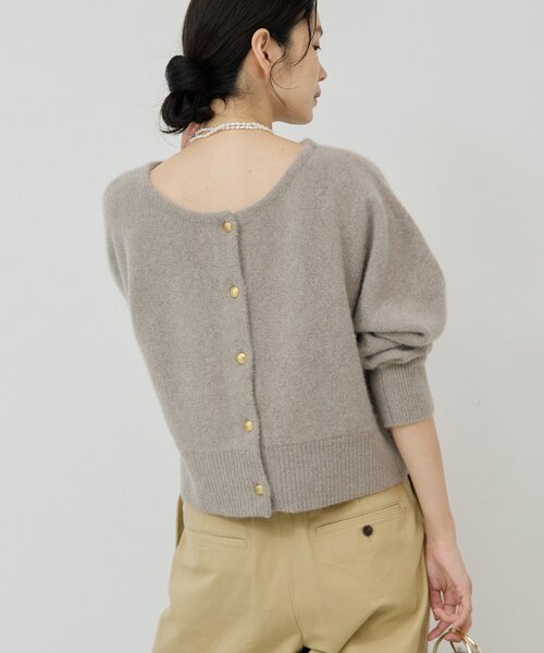 セール】【前後2WAY】ファーウールショートカーデ（ニット/セーター