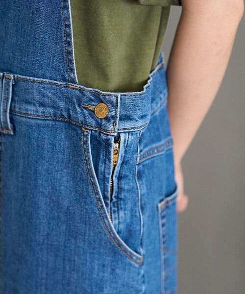 SOMETHING × FREAK’S STORE 別注デニムサロペット SOMETHING/別注 NARROW STRAP SALOPETTE｜Daytona Park(FREAK'S