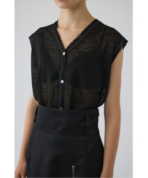 RIM.ARK(リムアーク)の「Dry touch summer knit vest ドライタッチサマーニットベスト(ニット/セーター・レディース・ブラック/グレー/ピンク・FREE)」の7枚目の写真