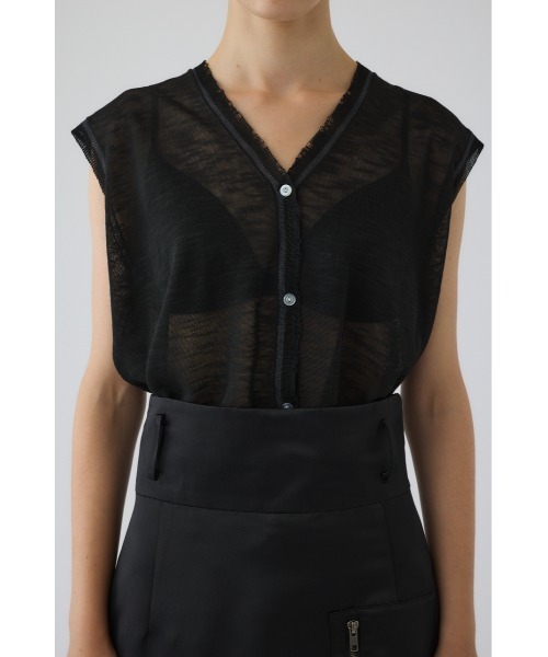 RIM.ARK(リムアーク)の「Dry touch summer knit vest ドライタッチサマーニットベスト(ニット/セーター・レディース・ブラック/グレー/ピンク・FREE)」の9枚目の写真