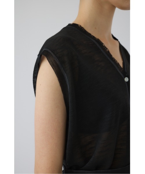RIM.ARK(リムアーク)の「Dry touch summer knit vest ドライタッチサマーニットベスト(ニット/セーター・レディース・ブラック/グレー/ピンク・FREE)」の11枚目の写真