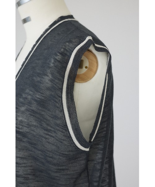 RIM.ARK(リムアーク)の「Dry touch summer knit vest ドライタッチサマーニットベスト(ニット/セーター・レディース・ブラック/グレー/ピンク・FREE)」の21枚目の写真
