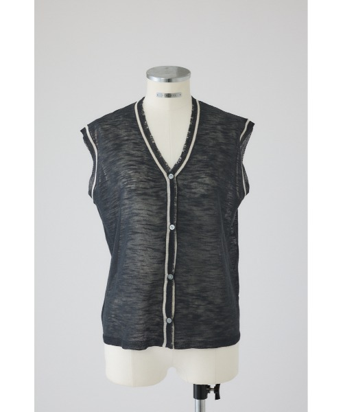 RIM.ARK(リムアーク)の「Dry touch summer knit vest ドライタッチサマーニットベスト(ニット/セーター・レディース・ブラック/グレー/ピンク・FREE)」の14枚目の写真