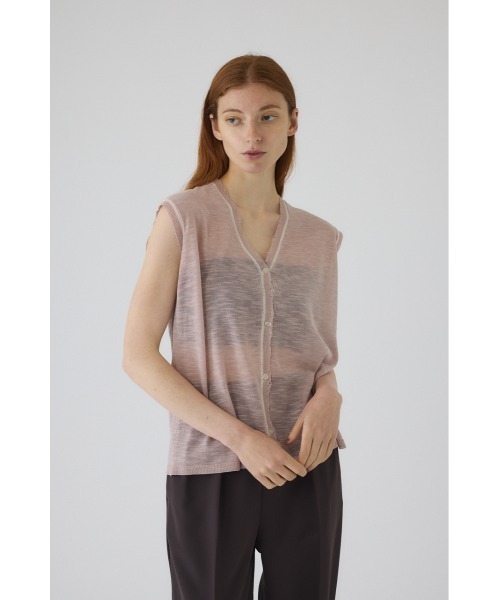 RIM.ARK(リムアーク)の「Dry touch summer knit vest ドライタッチサマーニットベスト(ニット/セーター・レディース・ブラック/グレー/ピンク・FREE)」の22枚目の写真