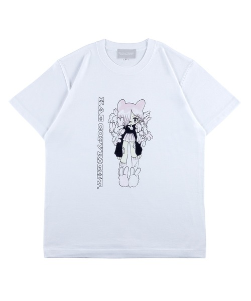 MEDICOM TOY LIFE ENTERTAINMENT（メディコムトイライフエンターテイメント）の「【MLE × KAE TANAKA】 TEE Design C（Tシャツ/カットソー・レディース・ライトブルー/ホワイト・X-LARGE/LARGE/MEDIUM/SMALL）」の2枚目の写真