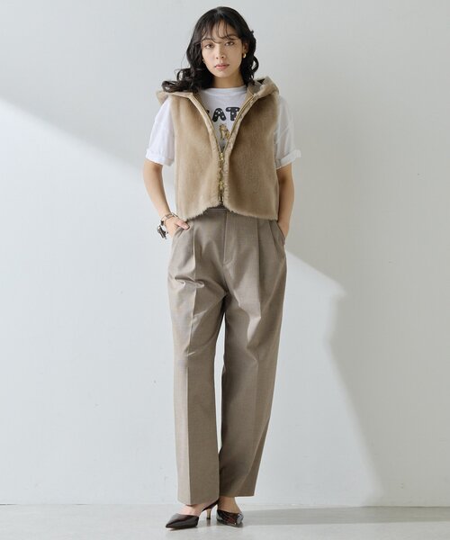 ムートンフードジレ（ベスト）｜Whim Gazette（ウィムガゼット）の