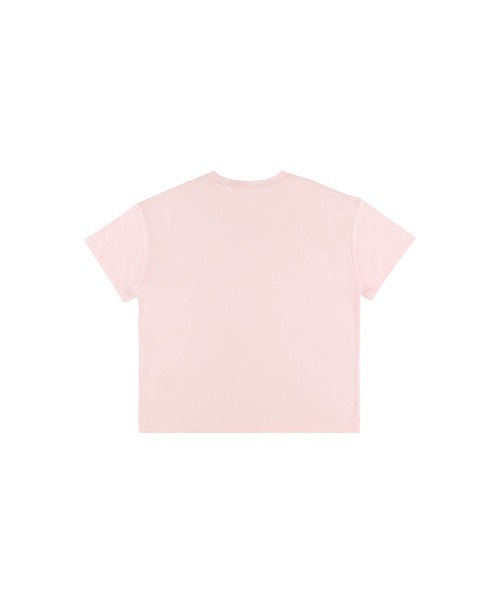 ALEXIA STAM Logo Crew Neck Tee ピンク　新品 Logo Crew Neck Tee /ワンポイントロゴTee（Tシャツ/カットソー