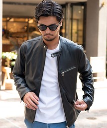 VISARUNO シングルライダースジャケット 古着 古着 60～70年代 Brooks Leather Sportswear シングルライダース
