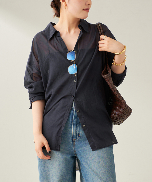 限定セール✨未使用❤️完売品❤️plage fluffyシャツ 綿100 ナチュラル 追加》fluffy wide シャツ（シャツ／ブラウス）｜Plage