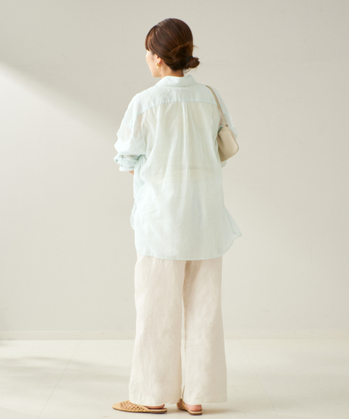 25SS Plage プラージュ paper yearnプルオーバー 2024SS】Plage (プラージュ) fluffy wide シャツ