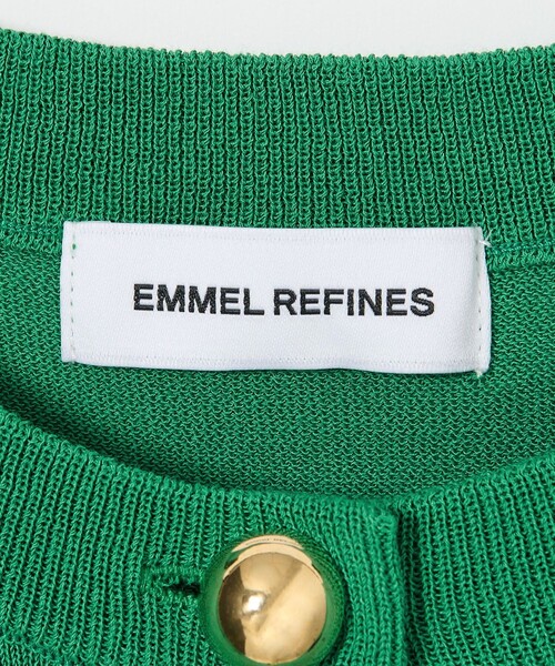 EMMEL REFINES(エメルリファインズ)の「<EMMEL REFINES>EM HW ボタンポケット ミニ カーディガン(カーディガン/ボレロ・レディース・ケリーグリーン/レッド/ブラック・FREE)」の20枚目の写真