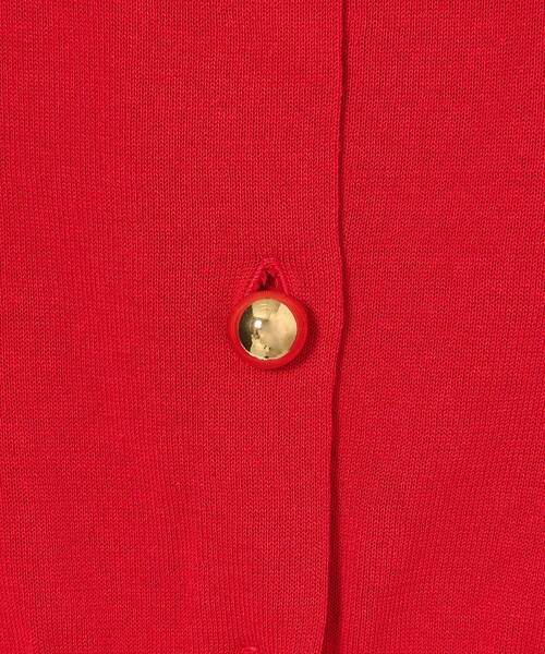 EMMEL REFINES(エメルリファインズ)の「<EMMEL REFINES>EM HW ボタンポケット ミニ カーディガン(カーディガン/ボレロ・レディース・ケリーグリーン/レッド/ブラック・FREE)」の4枚目の写真