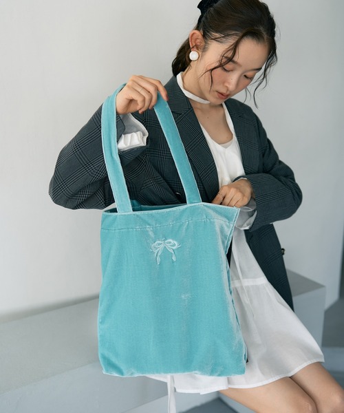 セール】【WEB限定】ベロアトートバッグ（トートバッグ）｜earth