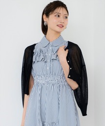 And Couture カーディガンのコート AMBIDEX Store △数字刺繍 Vカーディガン(F サックス): l