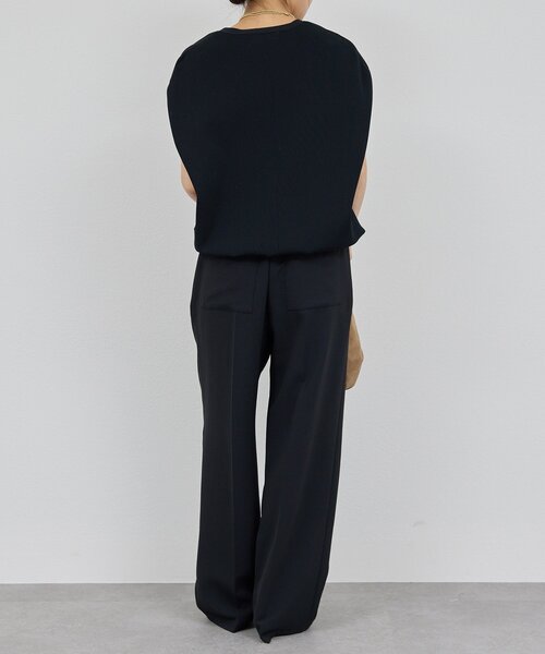 GALLARDAGALANTE（ガリャルダガランテ）の「Vフレンチニット（ベスト・レディース・ブラック/キャメル・FREE）」の8枚目の写真