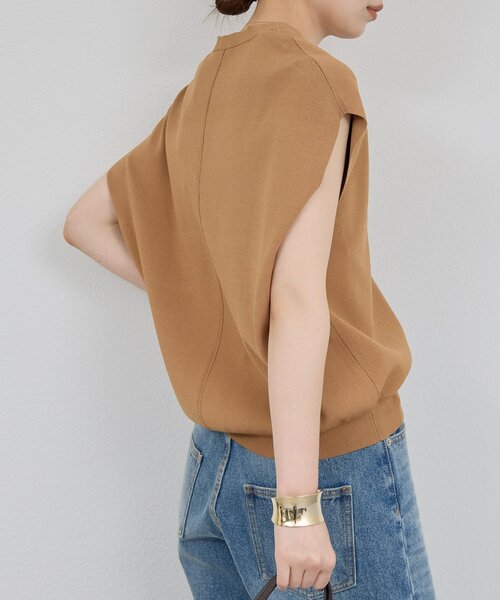 GALLARDAGALANTE（ガリャルダガランテ）の「Vフレンチニット（ベスト・レディース・ブラック/キャメル・FREE）」の11枚目の写真