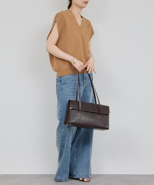 GALLARDAGALANTE（ガリャルダガランテ）の「Vフレンチニット（ベスト・レディース・ブラック/キャメル・FREE）」の15枚目の写真