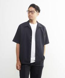 MEN'S MELROSE | DOTAIRサッカーオープンカラーシャツ | ストレッチ / 防シワ(シャツ/ブラウス)