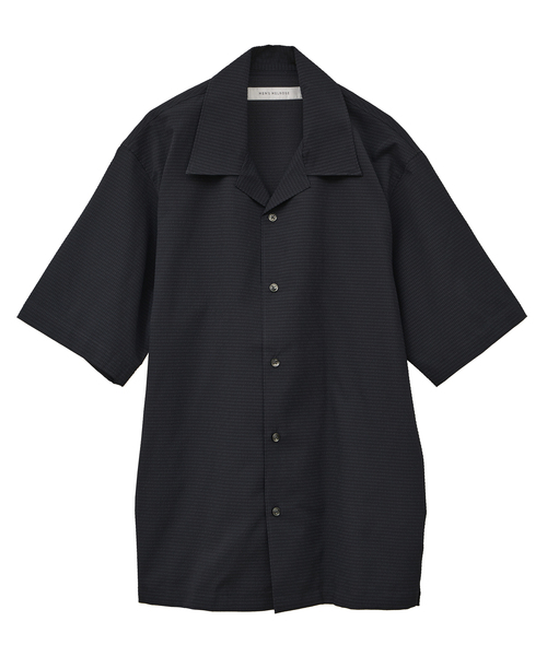 MEN'S MELROSE（メンズメルローズ）の「DOTAIRサッカーオープンカラーシャツ | ストレッチ / 防シワ（シャツ/ブラウス・メンズ・ネイビー/カーキ・2/4/3）」の13枚目の写真