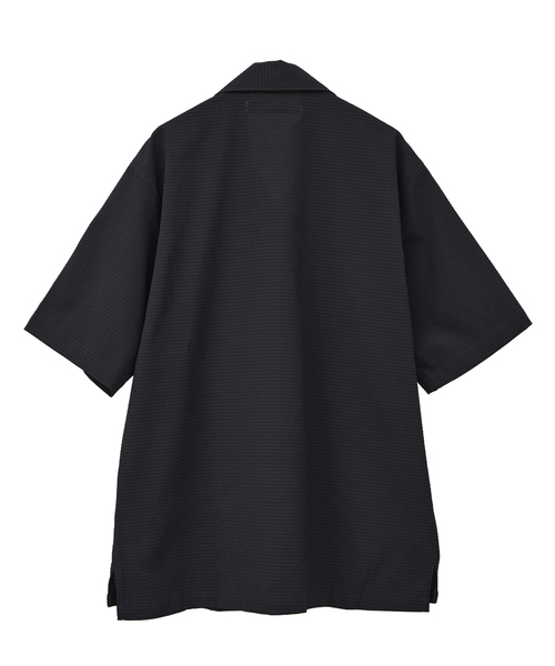 MEN'S MELROSE（メンズメルローズ）の「DOTAIRサッカーオープンカラーシャツ | ストレッチ / 防シワ（シャツ/ブラウス・メンズ・ネイビー/カーキ・2/4/3）」の14枚目の写真