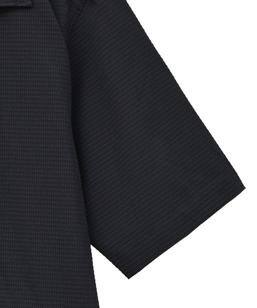MEN'S MELROSE（メンズメルローズ）の「DOTAIRサッカーオープンカラーシャツ | ストレッチ / 防シワ（シャツ/ブラウス・メンズ・ネイビー/カーキ・2/4/3）」の16枚目の写真