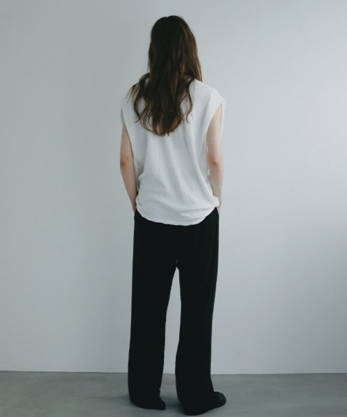 ETRE TOKYO(エトレトウキョウ)の「【再入荷!】エアリーカットセミワイドパンツ(その他パンツ・レディース・ホワイト/ブラック・S/M)」の21枚目の写真