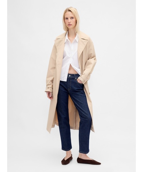 GAP（ギャップ）の「ミッドライズ ガールフレンドデニム（デニムパンツ・レディース・インディゴブルー・23/24/28/29/30/25/26/27）」の2枚目の写真