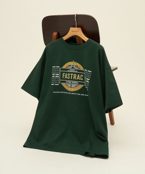 AMERICAN HOLIC(アメリカンホリック)の「スペースプリントTシャツ(Tシャツ/カットソー・レディース・グリーン/チャコールグレー/オフホワイト・FREE)」の10枚目の写真