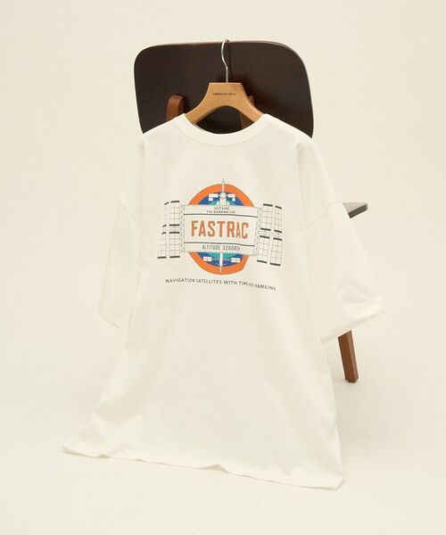 AMERICAN HOLIC(アメリカンホリック)の「スペースプリントTシャツ(Tシャツ/カットソー・レディース・グリーン/チャコールグレー/オフホワイト・FREE)」の17枚目の写真