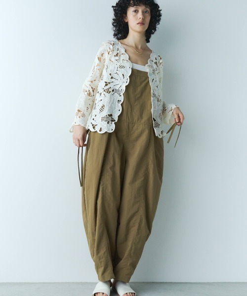 Libra Cue（リブラ キュー）の「フラワーレースカーディガンブラウス（シャツ/ブラウス・レディース・アイボリー/ブラック・FREE）」の11枚目の写真