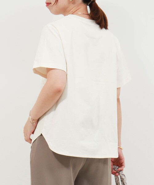 MICO COULIER(ミコクリエ)の「ジャージーピンタックプルオーバー(Tシャツ/カットソー・レディース・ブラック/キナリ/ブラウン・38)」の9枚目の写真