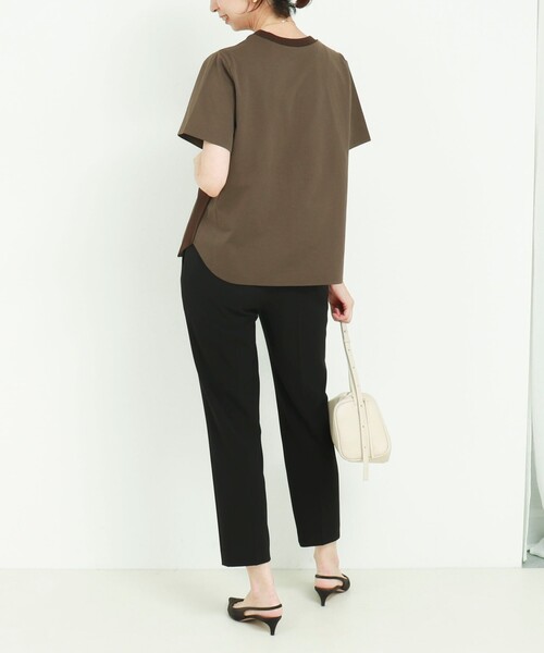 MICO COULIER(ミコクリエ)の「ジャージーピンタックプルオーバー(Tシャツ/カットソー・レディース・ブラック/キナリ/ブラウン・38)」の15枚目の写真