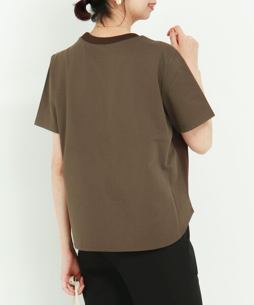 MICO COULIER(ミコクリエ)の「ジャージーピンタックプルオーバー(Tシャツ/カットソー・レディース・ブラック/キナリ/ブラウン・38)」の16枚目の写真