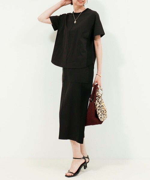 MICO COULIER(ミコクリエ)の「ジャージーピンタックプルオーバー(Tシャツ/カットソー・レディース・ブラック/キナリ/ブラウン・38)」の20枚目の写真