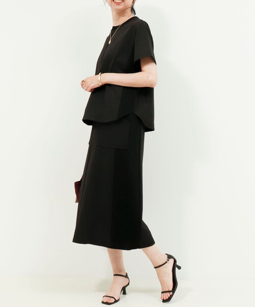 MICO COULIER(ミコクリエ)の「ジャージーピンタックプルオーバー(Tシャツ/カットソー・レディース・ブラック/キナリ/ブラウン・38)」の21枚目の写真