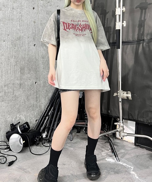 Figments（フィグメンツ）の「パンクロゴビッグＴ（Tシャツ/カットソー・レディース・ブラック/ホワイト・FREE）」の4枚目の写真