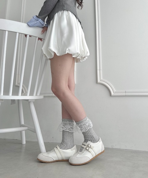 Loueme(ルエム)の「ダブルストラップバレエスニーカー(スニーカー・レディース・ピンク/アイボリー/ライトブルー・23.5cm/24.5cm)」の9枚目の写真