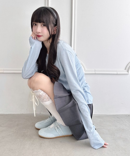 Loueme(ルエム)の「ダブルストラップバレエスニーカー(スニーカー・レディース・ピンク/アイボリー/ライトブルー・23.5cm/24.5cm)」の15枚目の写真