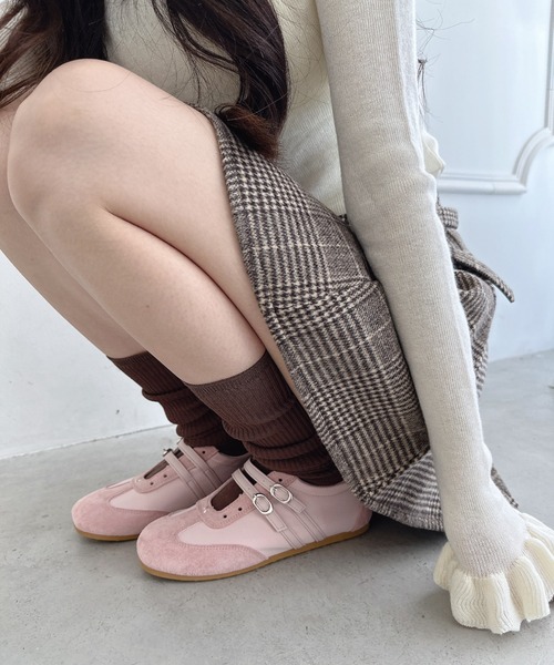 Loueme(ルエム)の「ダブルストラップバレエスニーカー(スニーカー・レディース・ピンク/アイボリー/ライトブルー・23.5cm/24.5cm)」の20枚目の写真