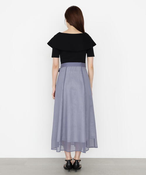 PROPORTION BODY DRESSING(プロポーションボディドレッシング)の「ケープ風ニットドッキングワンピース / 1215240803(ワンピース・レディース・ブルー/ブラウン/ホワイト系その他・MEDIUM/SMALL)」の20枚目の写真