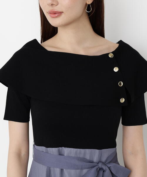 PROPORTION BODY DRESSING(プロポーションボディドレッシング)の「ケープ風ニットドッキングワンピース / 1215240803(ワンピース・レディース・ブルー/ブラウン/ホワイト系その他・MEDIUM/SMALL)」の21枚目の写真