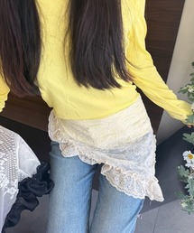 シアーラップスカート レースヒップカバー