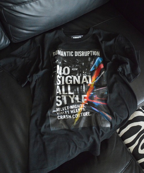 BROTHERHOOD(ブラザーフッド)の「【ROMANTIC DISRUPTION】No Signal All Style Tee(Tシャツ/カットソー・メンズ・ブラック・LARGE)」の2枚目の写真