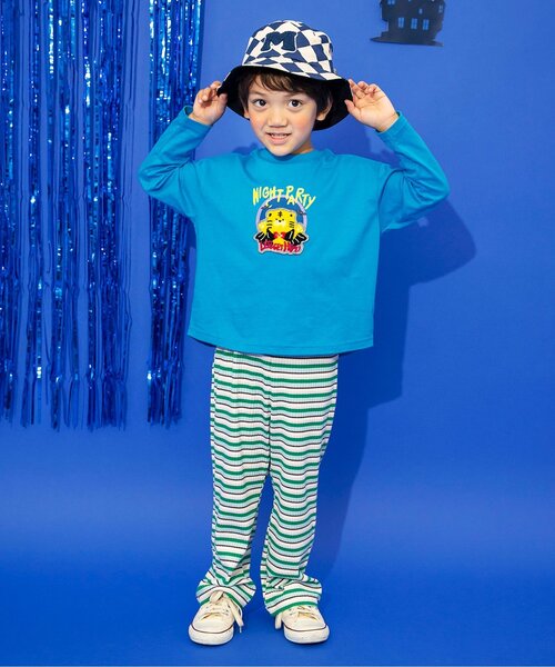 BREEZE（ブリーズ）の「one by more サガラシシュウハット（ハット・キッズ・ネイビー/ライム・52/54/56）」の4枚目の写真