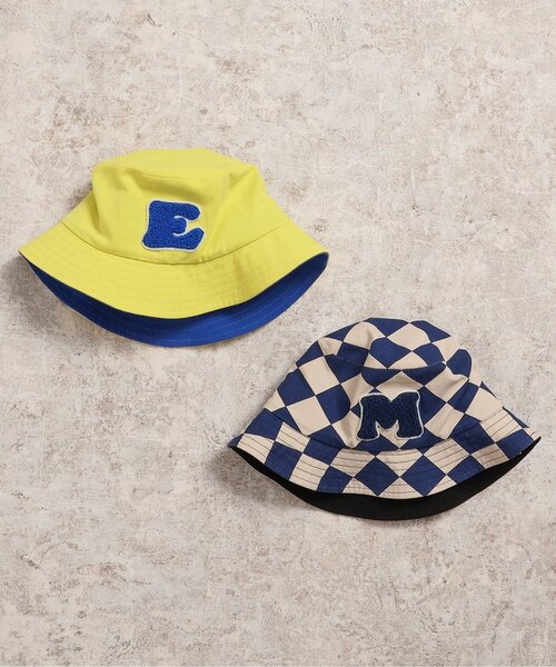 BREEZE（ブリーズ）の「one by more サガラシシュウハット（ハット・キッズ・ネイビー/ライム・52/54/56）」の5枚目の写真