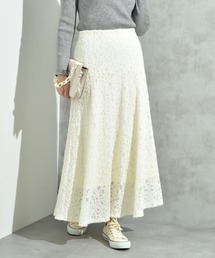 INTERPLANET（インタープラネット）の「起毛フラワーレーススカート（スカート）」